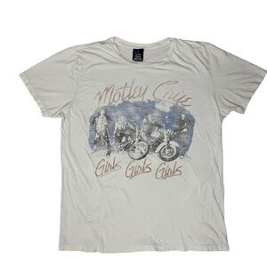 VINTAGE Junk Food Motley Crue T Shirt Size Medium Unisex Rare!